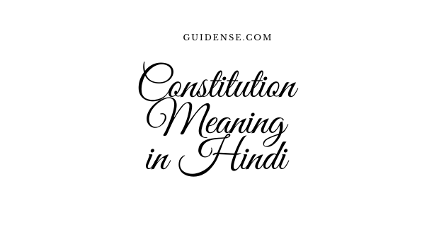 Constitution Meaning 