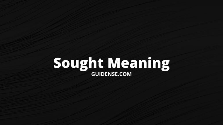 Sought Meaning