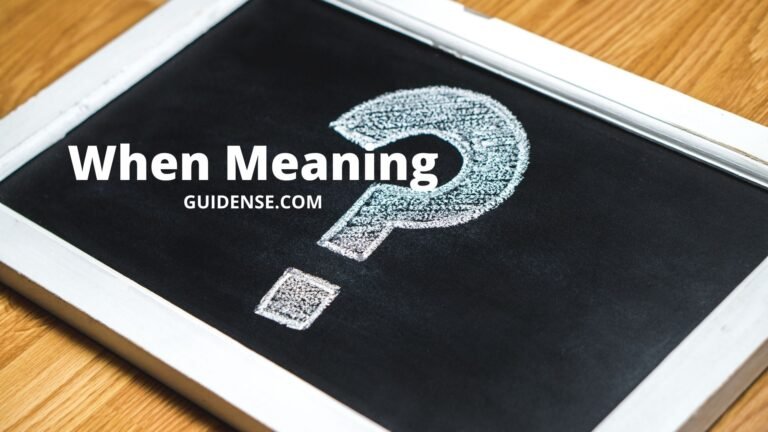 When Meaning