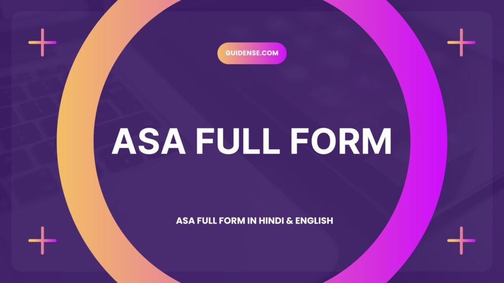 ASA Full Form in Hindi