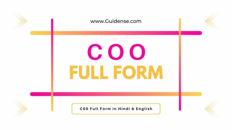 COO Full Form in Hindi
